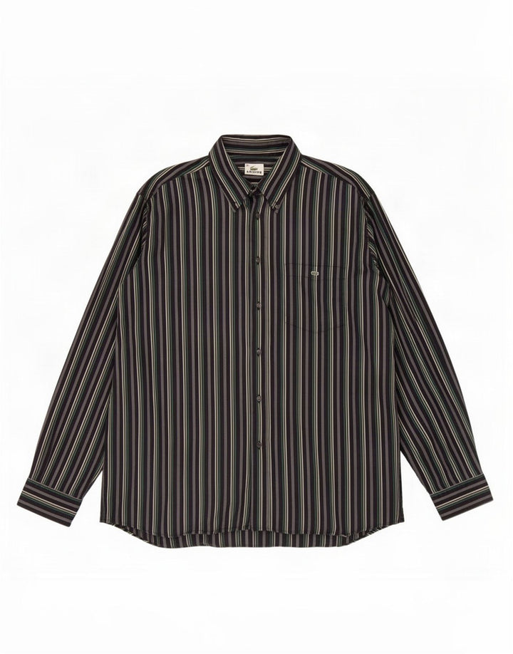 Lacoste Herreskjorte str. 43 Stor sortstribet
