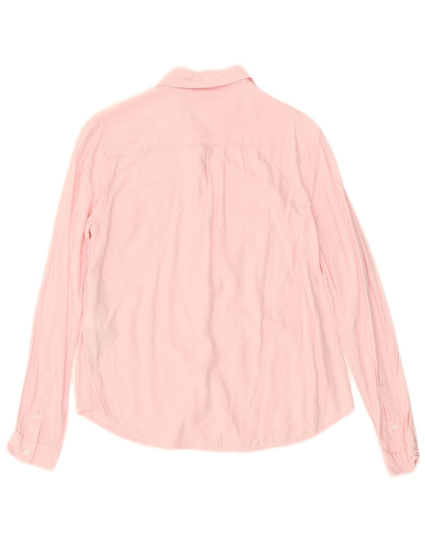 Levi's Womens Classic Fit Shirt UK 10 Small Pink Viscose