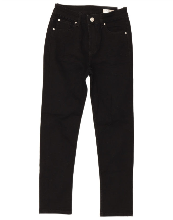 MARKS & SPENCER Womens Slim Jeans UK 8 Small W28 L26 Black Cotton