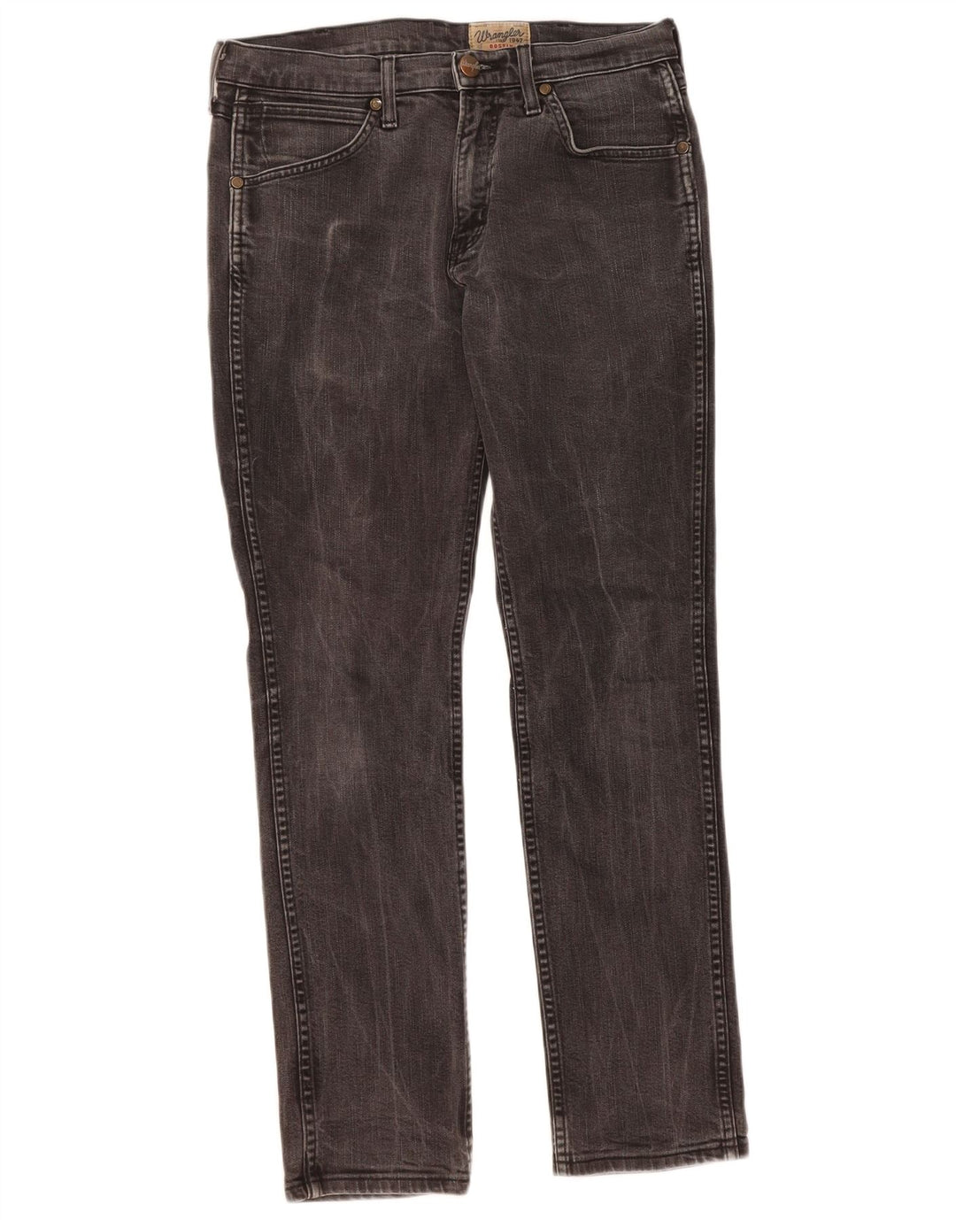 WRANGLER Mens Bostin Slim Jeans W31 L30 Grey Cotton