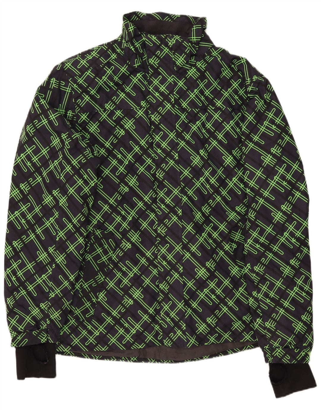 CRIVIT Herre Windbreaker Jacket UK 40 Large Navy Blue Geometrisk Polyester