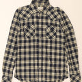 DIESEL Mens Flannel Shirt Large Navy Blue Check Cotton Vintage Diesel and Second-Hand Diesel from Messina Hembry 