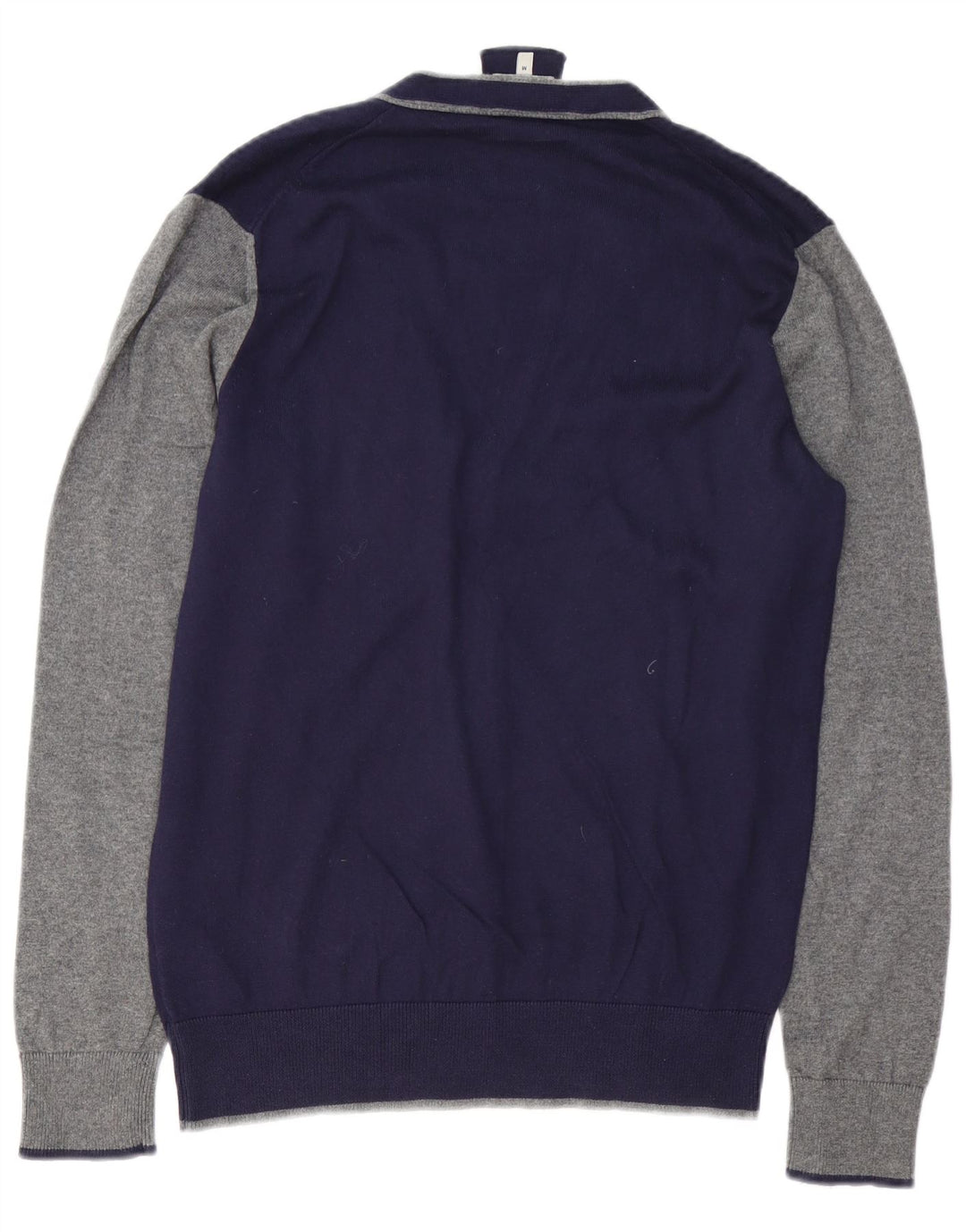 ARMANI JEANS Herre cardigan sweater Medium Navyblå Colourblock Bomuld