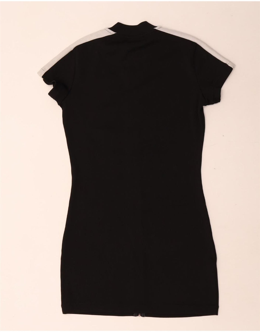 Puma Womens Full Zip Bodycon Dress UK 12 Medium Black Colourblock