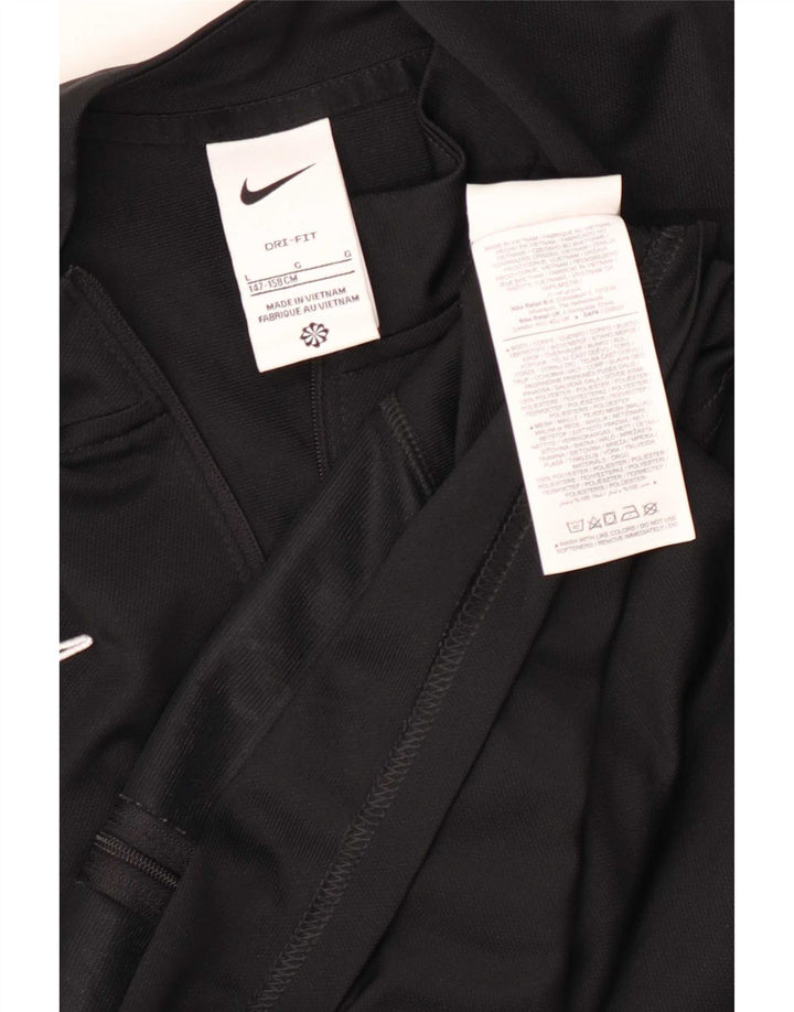 Nike drenge Dri Fit træningsdragt topjakke 12-13 år stor sort polyester