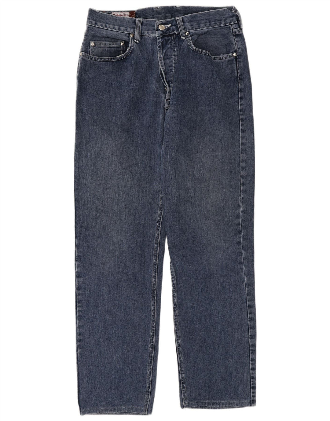 Marlboro Classics Straight Jeans til mænd W32 L30 Blå Bomuld
