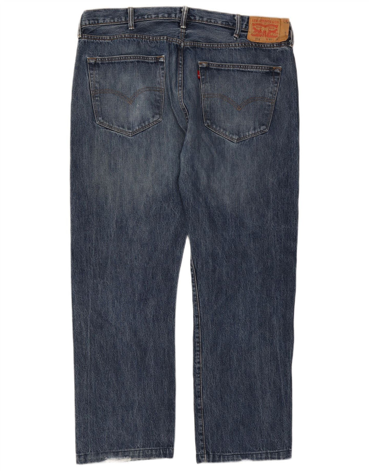 Levi's Herre 501 Straight Jeans W40 L30 Blå Bomuld