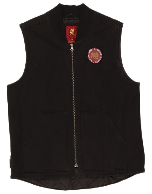Element Herre Gilet UK 38 Medium Sort Bomuld
