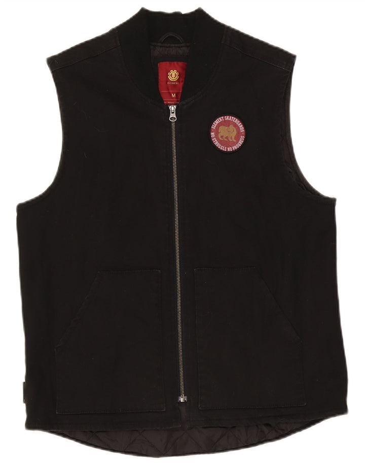 Element Herre Gilet UK 38 Medium Sort Bomuld