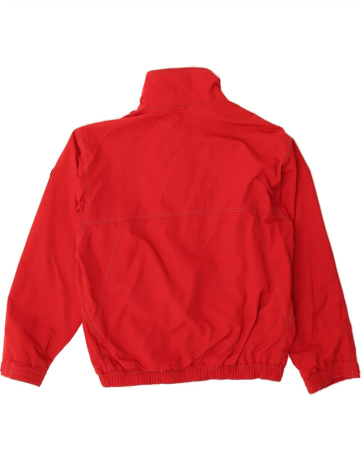 MURPHY & NYE Mens Windbreaker Jacket UK 36 Small Red Polyester Vintage Murphy & Nye and Second-Hand Murphy & Nye from Messina Hembry 