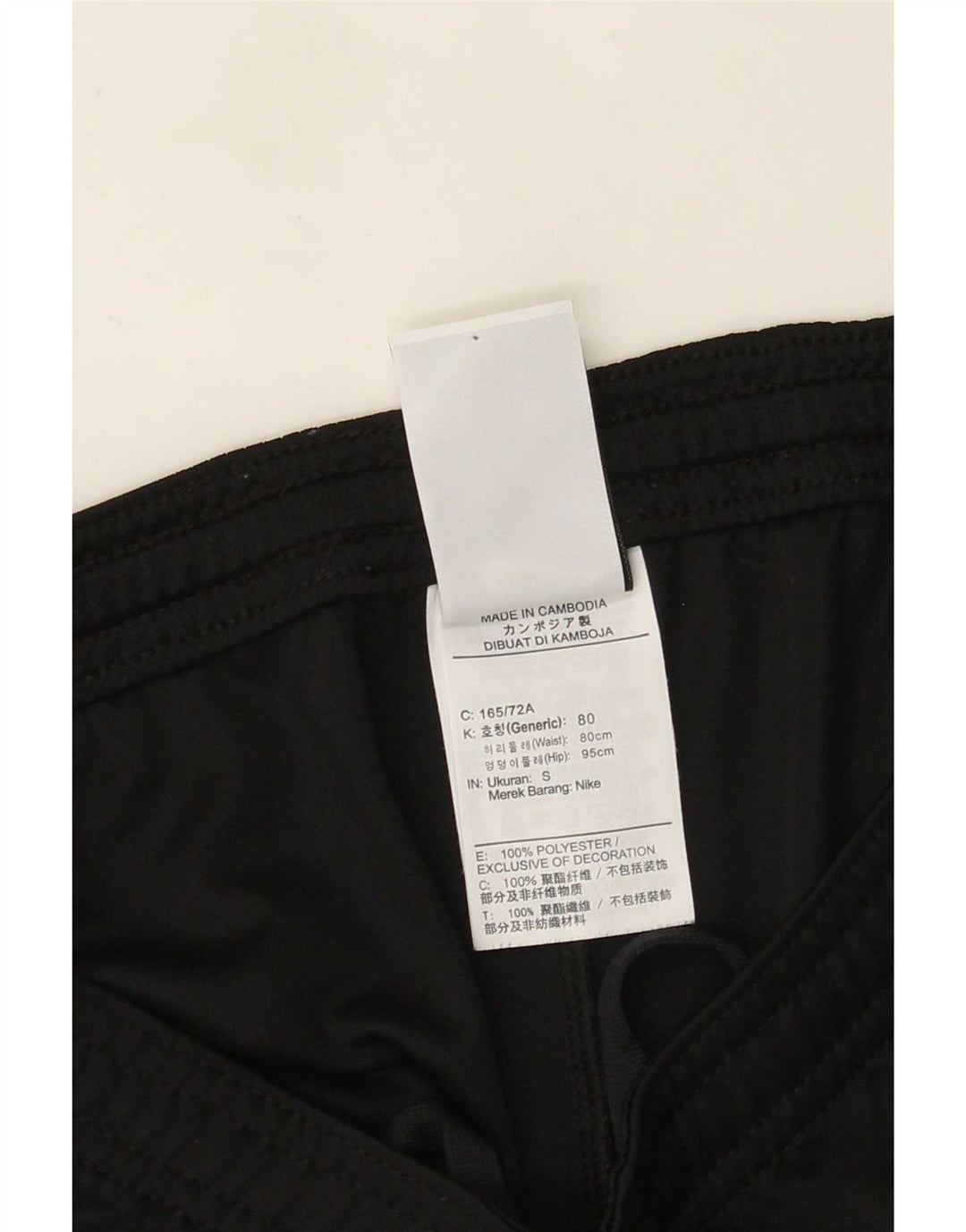 Nike Dri Fit sportsshorts til mænd Small Black Colourblock Polyester