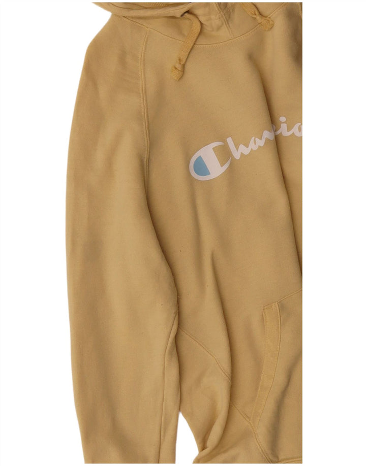 Champion Herre grafisk hættetrøje Jumper Large Gul Polyester