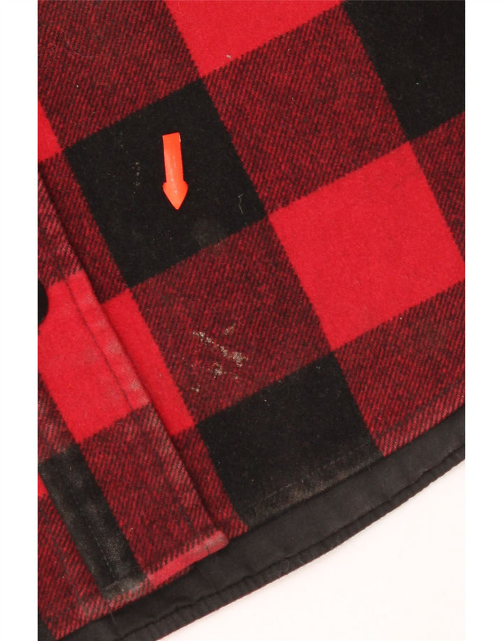 Nike skovhugger flannelskjorte til mænd XL Rød Gingham Wool