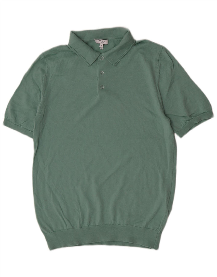 Reiss Poloshirt til mænd Medium Grøn uld