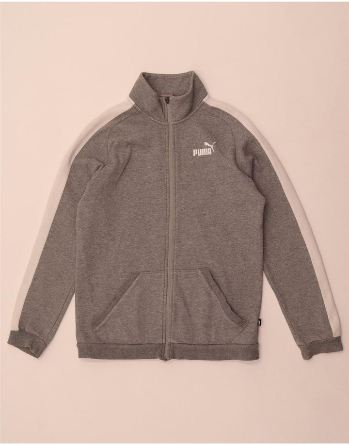 Puma Træningsdragt til mænd, topjakke, lille grå farveblok bomuld