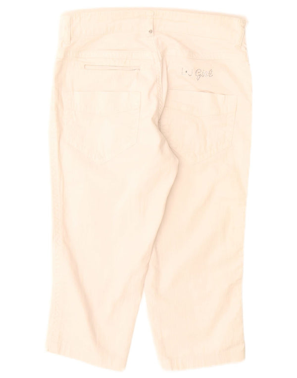 Liu Jo Girls Capri Jeans 13-14 år W26 L19 Off White
