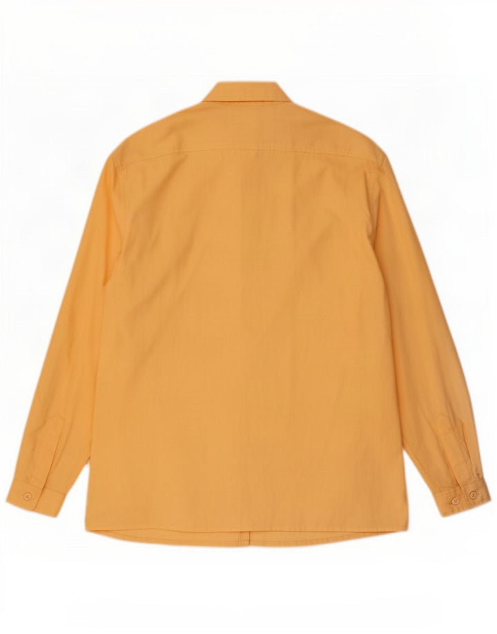 Vintage Dame Loose Fit skjorte EU 38 Medium Gul Bomuld