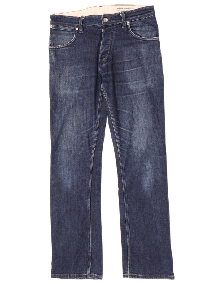 French Connection Herre Regular Straight Jeans W30 L32 Marineblå Bomuld