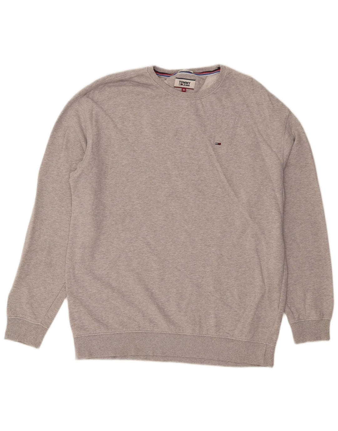Tommy Hilfiger Herre Relaxed Fit Sweatshirt Jumper Medium Grå Bomuld