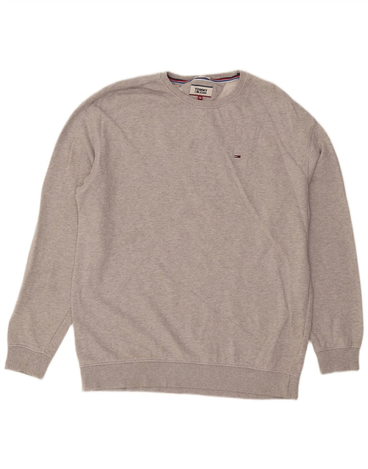 Tommy Hilfiger Herre Relaxed Fit Sweatshirt Jumper Medium Grå Bomuld