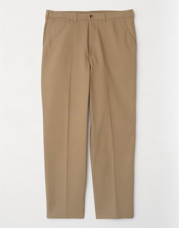 Cotton Traders Mens Straight Chino Trousers W38 L31 Beige