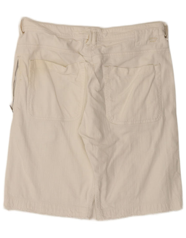 Diesel Mens Chino Shorts W34 Large White Cotton