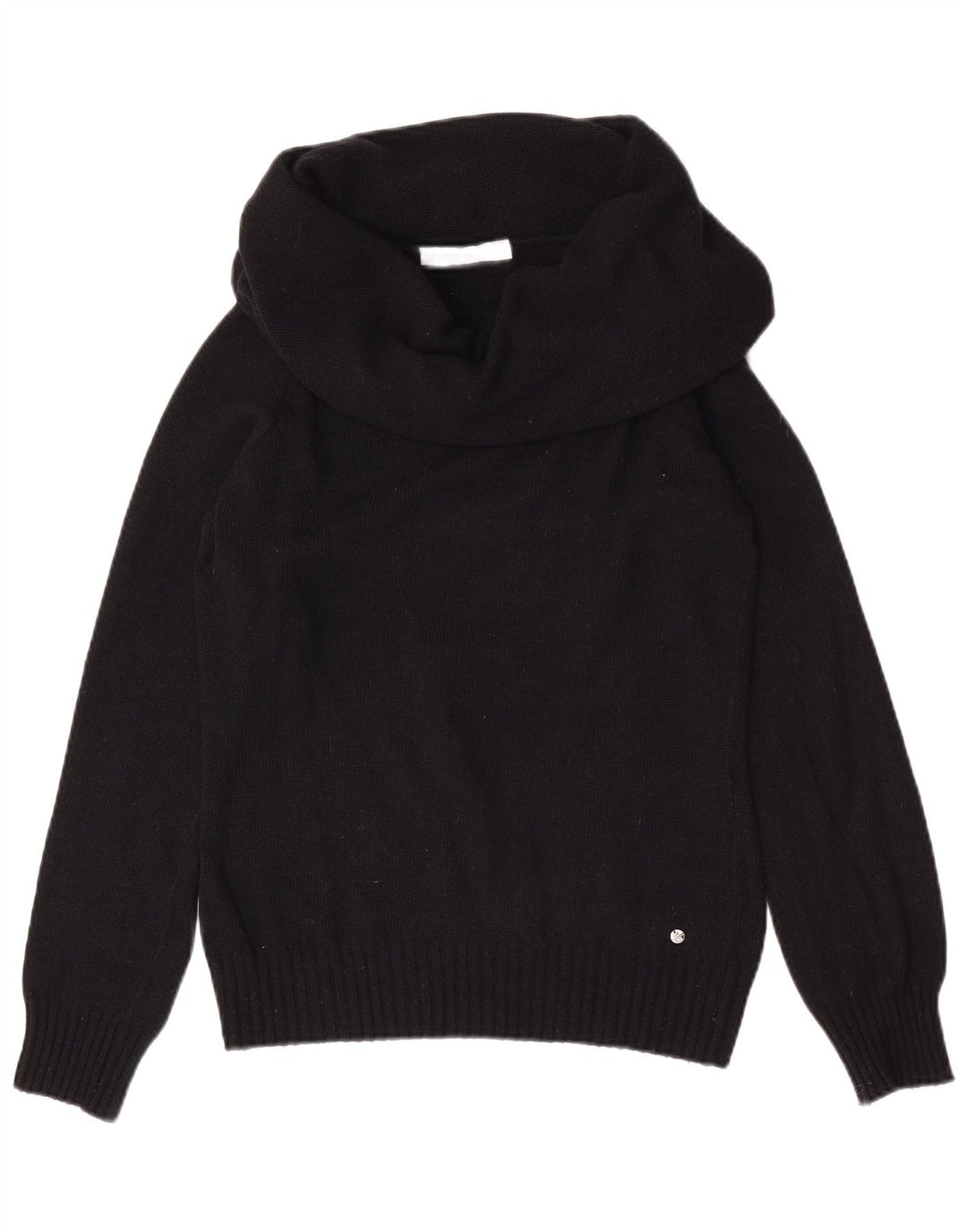 North Sails Dame Roll Neck Jumper Sweater UK 8 Small Black Angora