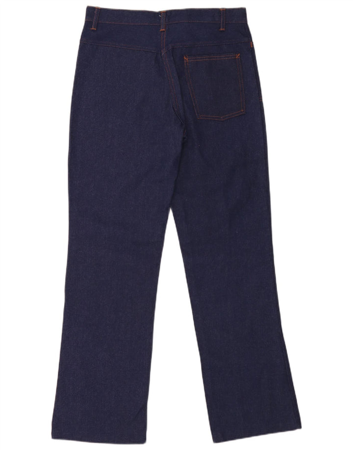 Vintage damejeans med brede ben W32 L31 marineblå