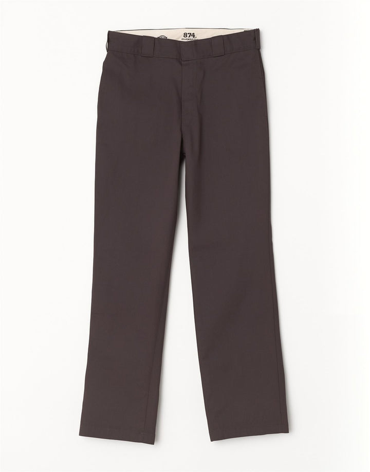 Dickies Herre Lige Original Fit Chino Bukser W30 L32 Grå Polyester