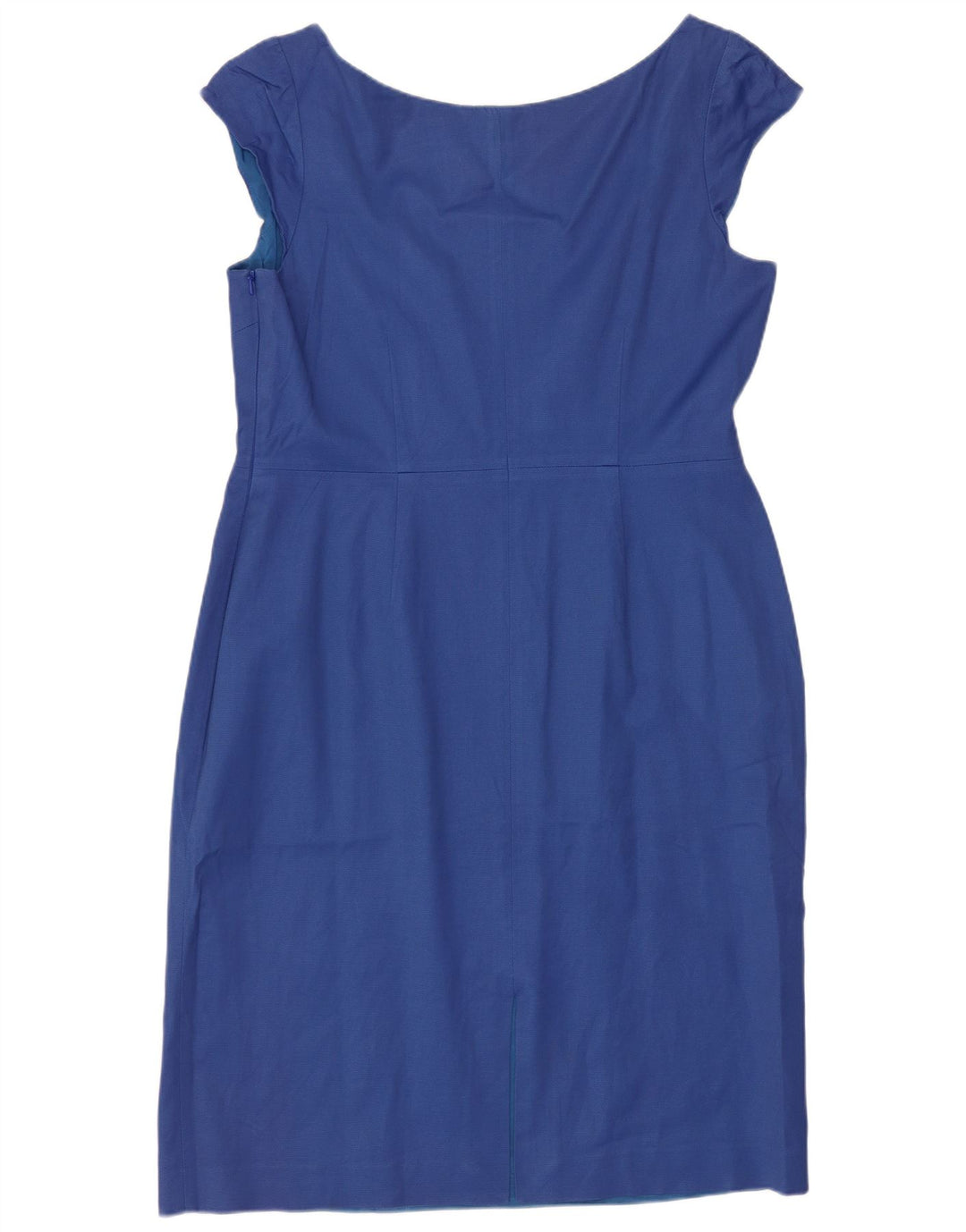 Coast Womens Sheath Dress UK 16 Large Blue Cotton