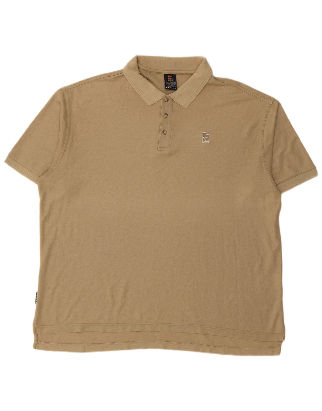 NIKE Poloskjorte til mænd UK 45/47 XL Beige Bomuld