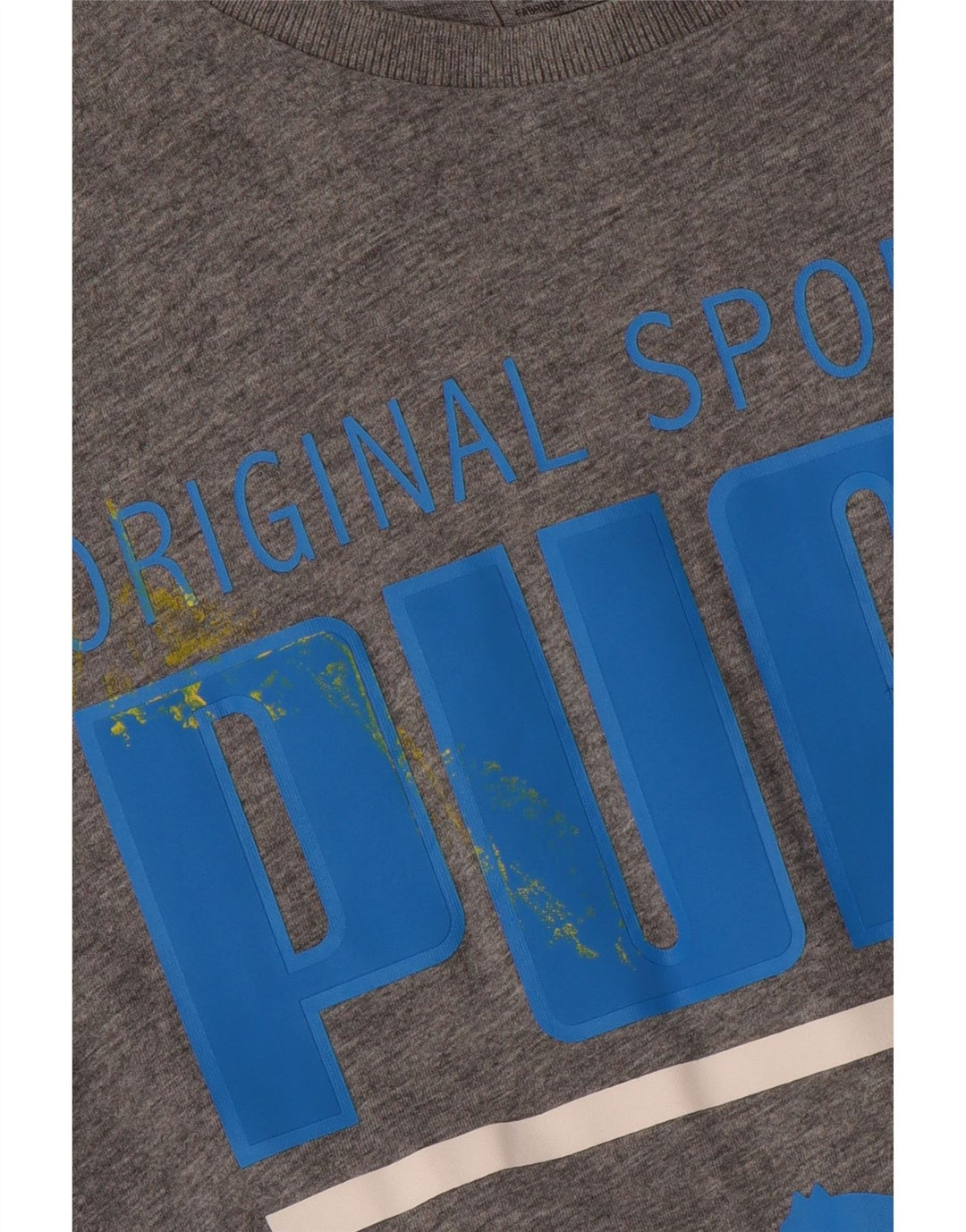 PUMA Grafisk T-shirt top til mænd XL Grå