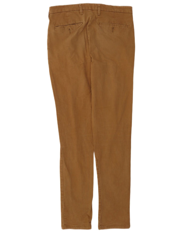 Marks & Spencer Herre Skinny Chino Bukser W30 L33 Brun Bomuld