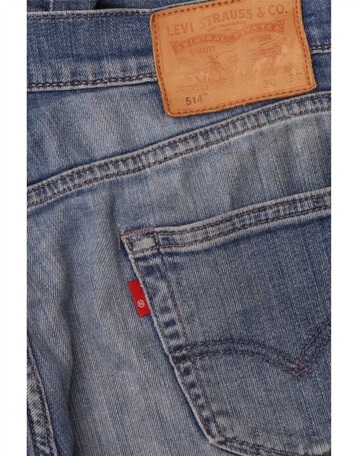 Levi's Herre 514 lige jeans W30 L32 Blå