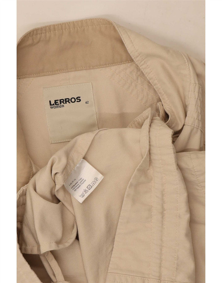 Lerros Dame Gilet IT 42 Medium Beige Bomuld