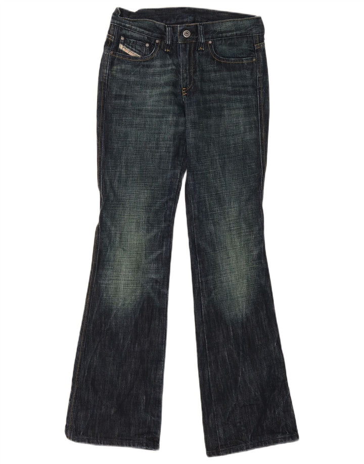 Diesel Dame Bootcut Jeans W26 L31 Marineblå Bomuld