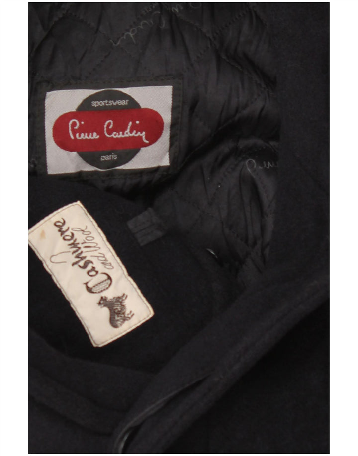 PIERRE CARDIN Overfrakke til mænd UK 40 Large Navy Blue Cashmere
