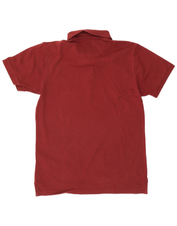 JACK WILLS Herre Slim Fit Polo Shirt Medium Maroon Bomuld
