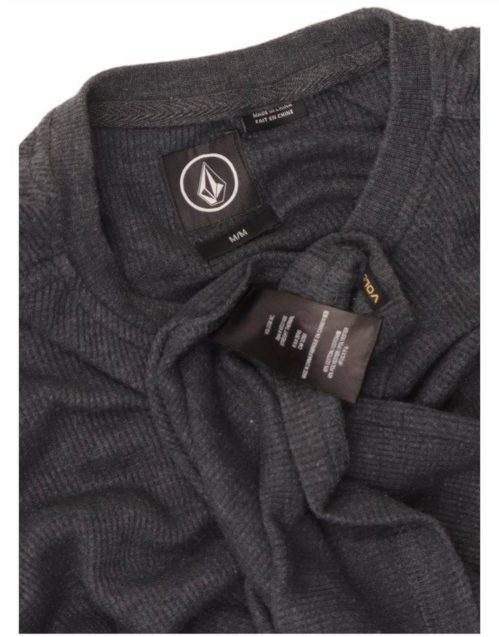 Volcom Herre Regular Fit Top Langærmet Medium Grey Bomuld