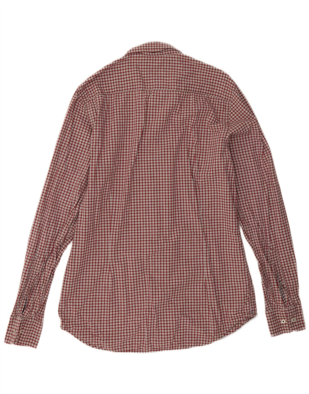 Tommy Hilfiger Herre Slim Fit skjorte Stor rød ternet bomuld