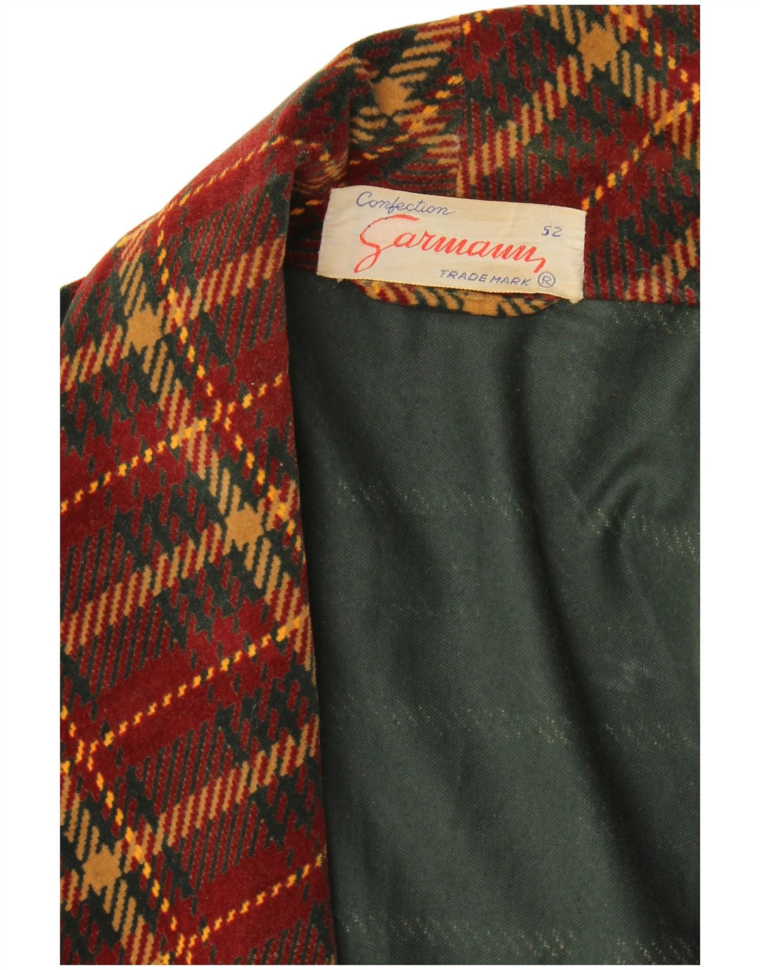 Vintage Dame Blazer Jacket IT 52 2XL Bourgogne Ternet