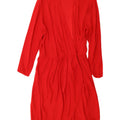 Luisa Spagnoli Langærmet Wrap Dress til kvinder IT 46 Large Red Acetate