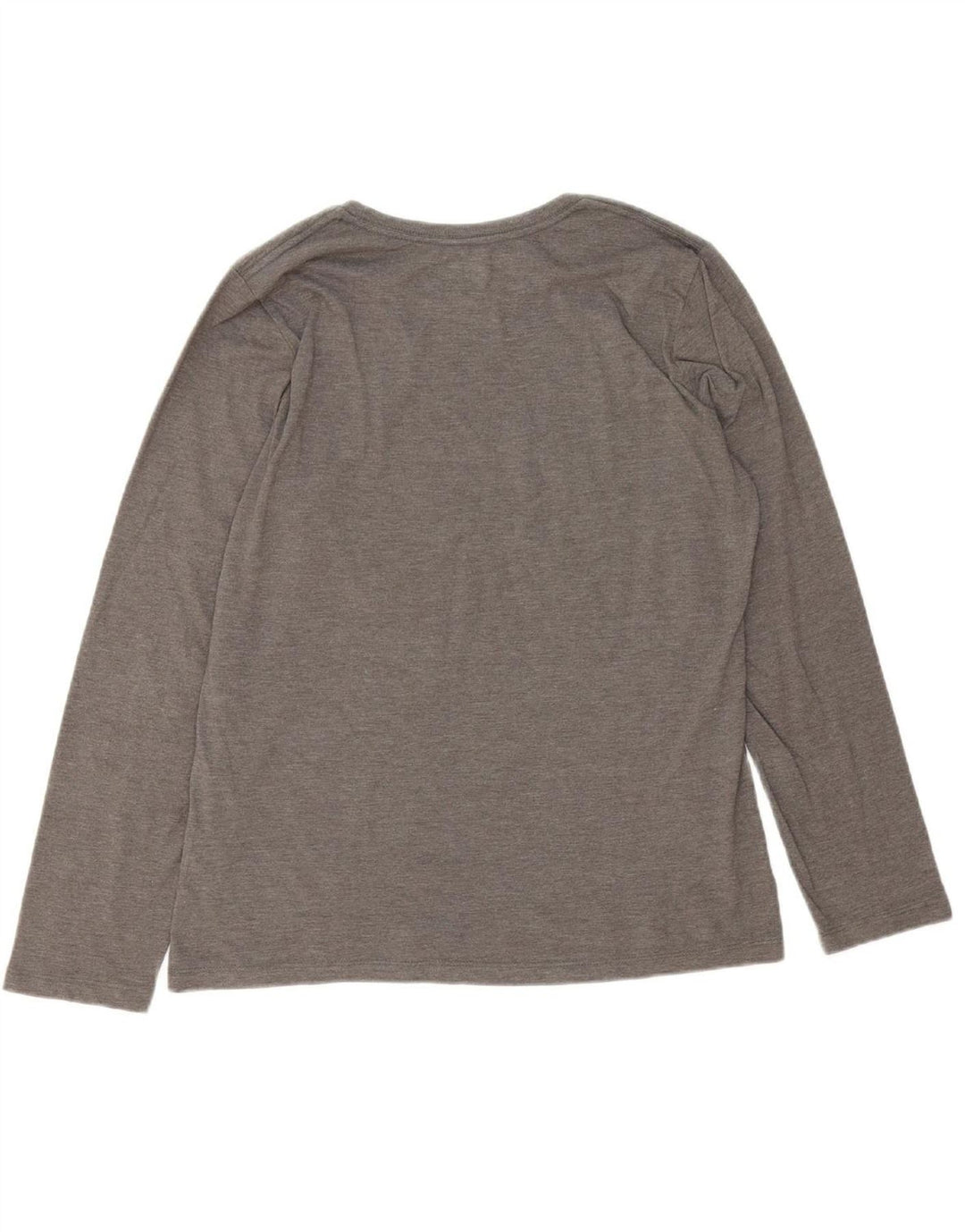 NFL TEAM APPAREL Womens Graphic Top Long Sleeve UK 18 XL Grey