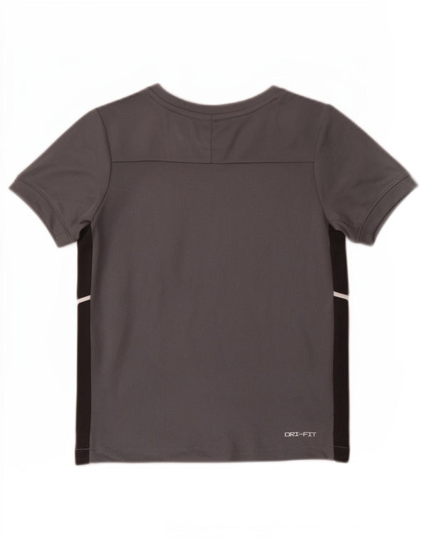 Nike Boys Dri Fit Grafisk T-Shirt Top 5-6 år Medium White Sports