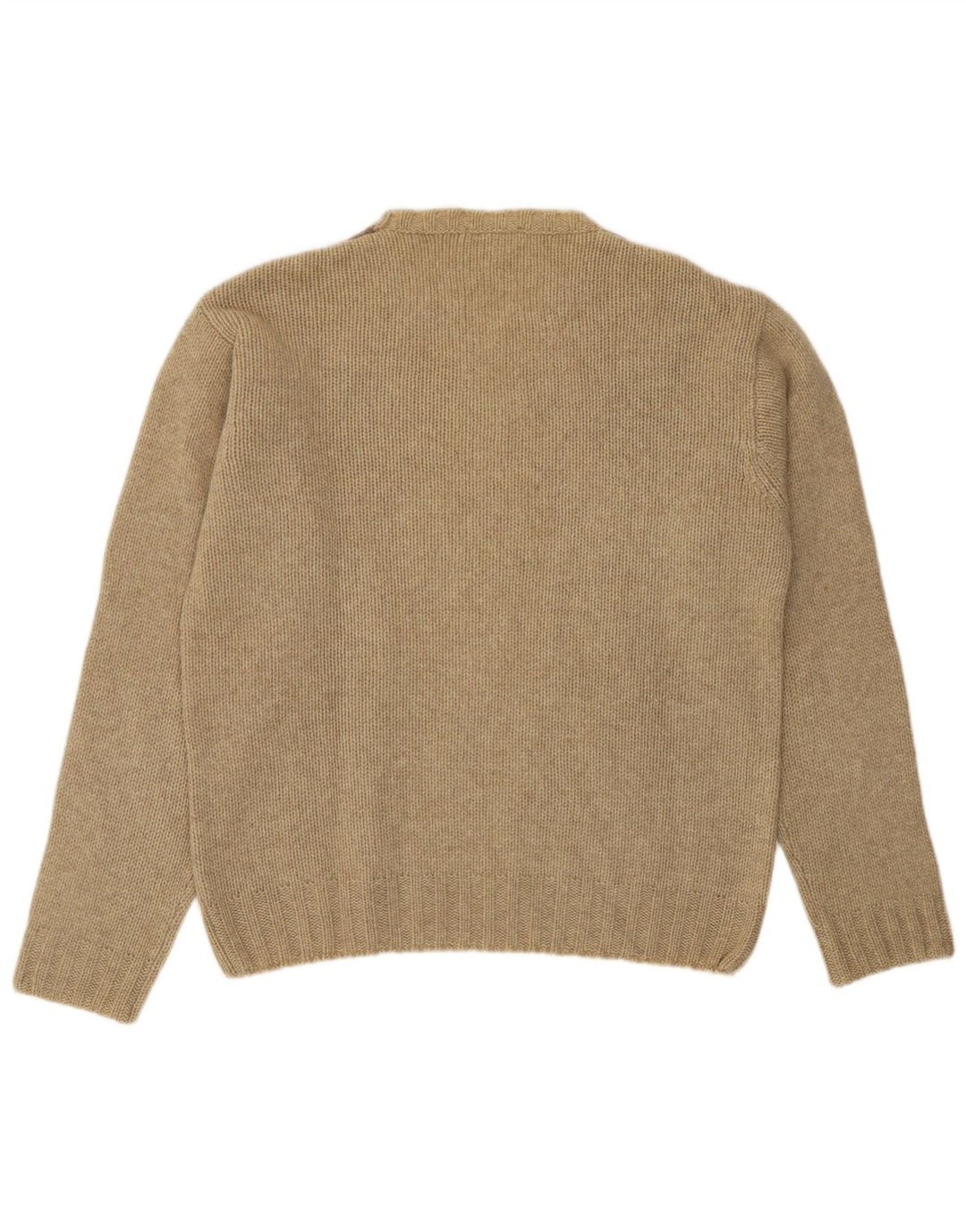 Henry Cottons Herre Crew Neck Jumper Sweater Medium Beige Argyle/Diamond