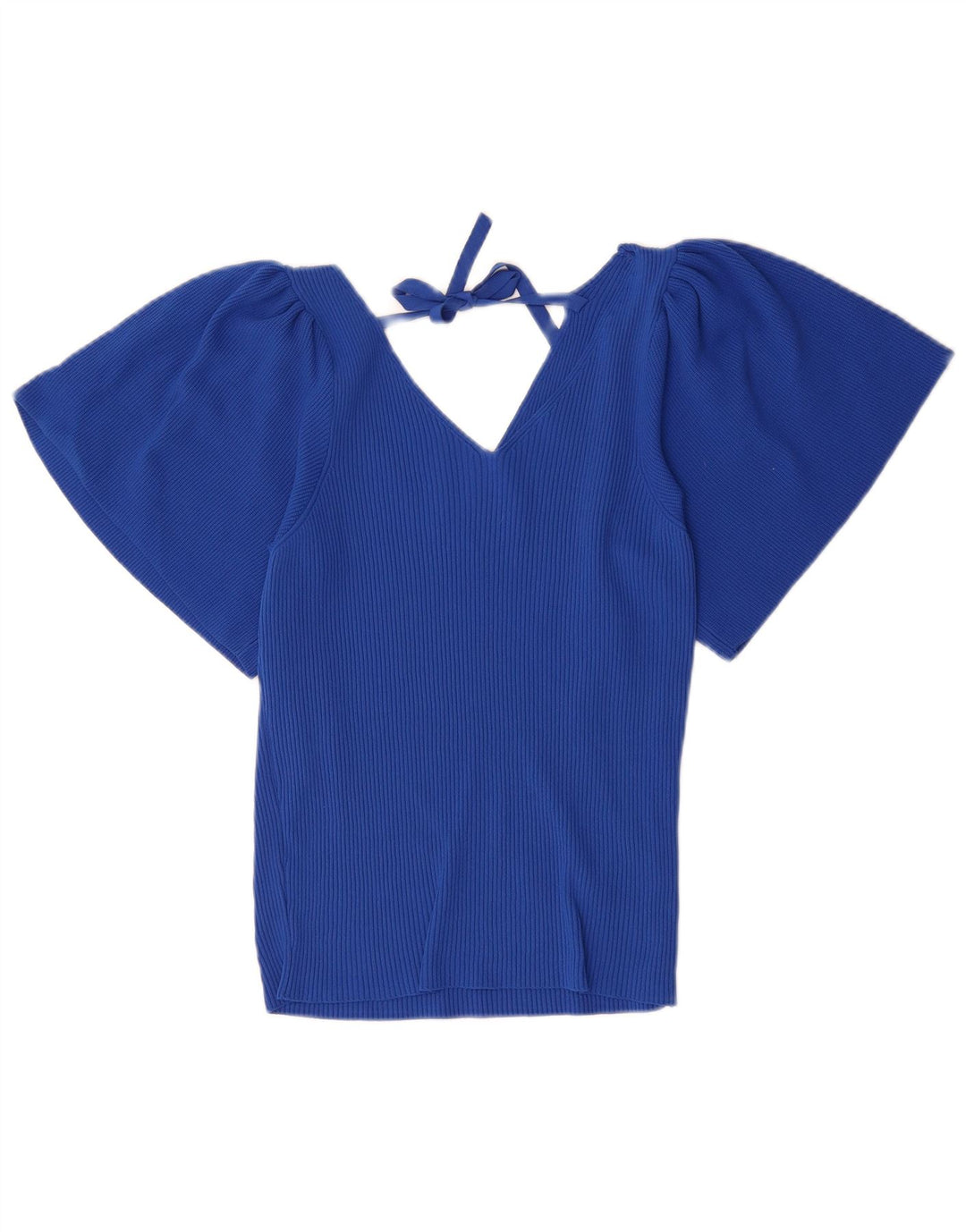 ONLY Womens Crop Blouse Top UK 18 XL Blue Polyamide