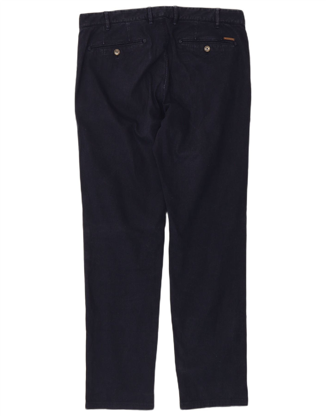 MASSIMO DUTTI Herre Casual Fit Chinobukser EU 42 Large W32 L32 Marineblå