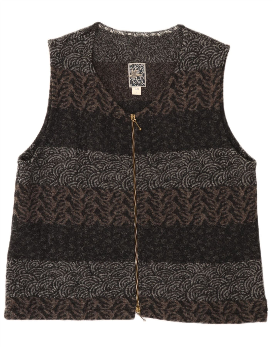 Hofius Dame Cardigan Sweater EU 42/44 Stor Flerfarvet Geometrisk