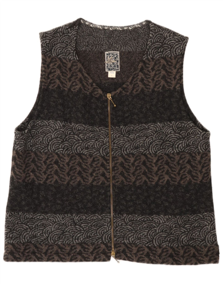 Hofius Dame Cardigan Sweater EU 42/44 Stor Flerfarvet Geometrisk