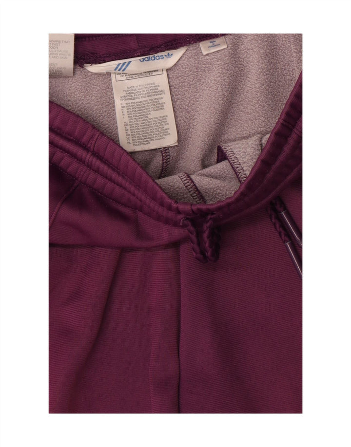 Adidas Træningsdragtsbukser til kvinder UK 14 Medium Burgundy Polyester